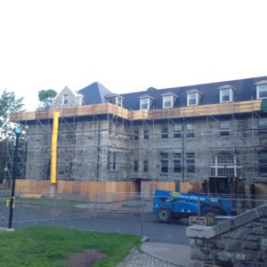 scaffold access Queens University