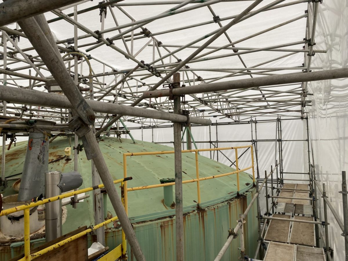 Industrial Temporary Roof Tank Enclosure