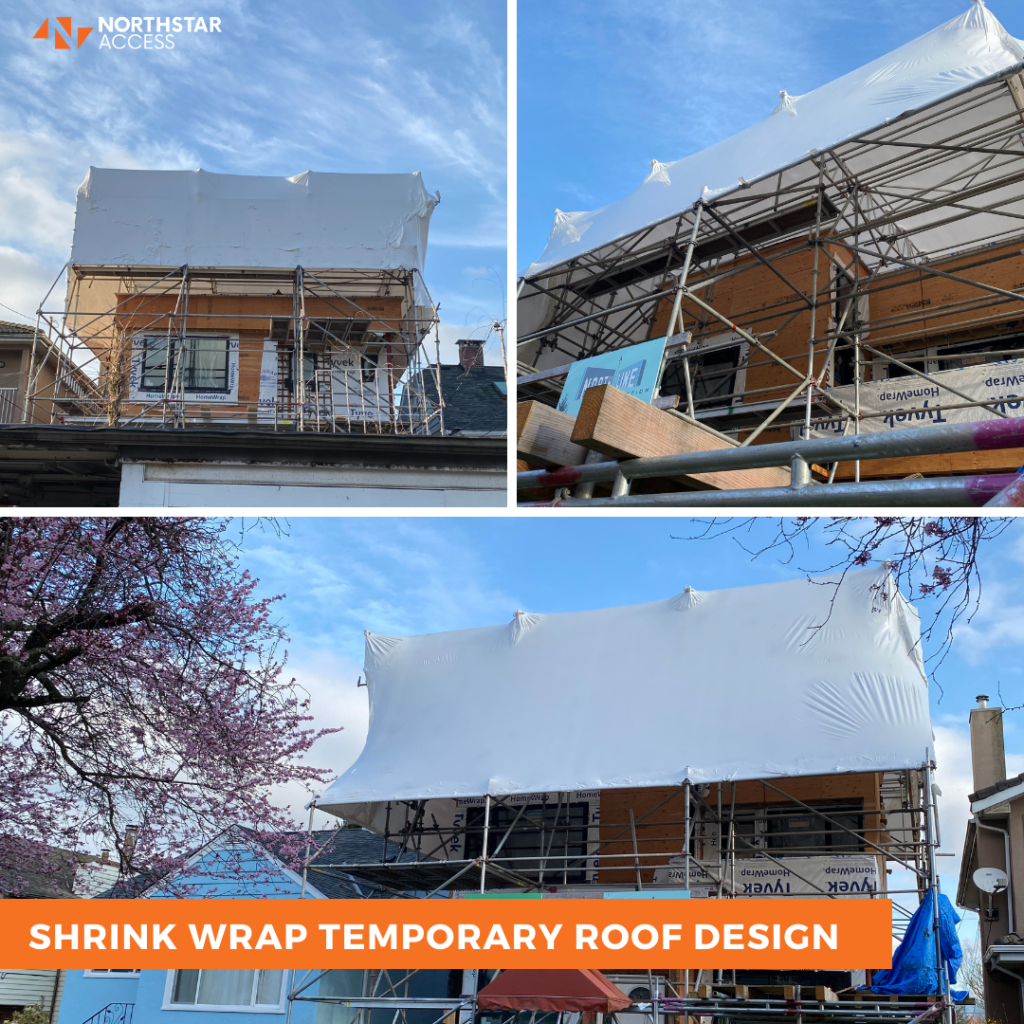 Shrink wrap roof build example