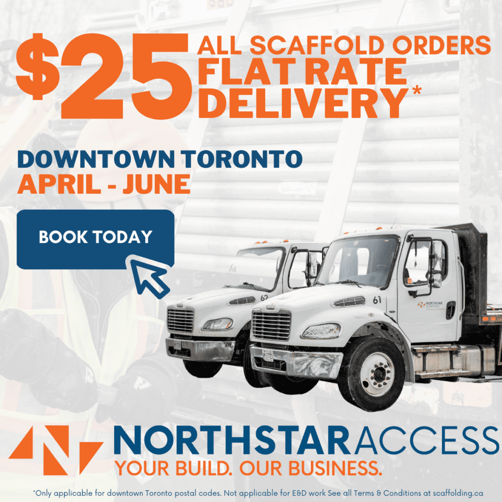 Spring Promotion Scaffolding Ad - Special Offers on Scaffold Services