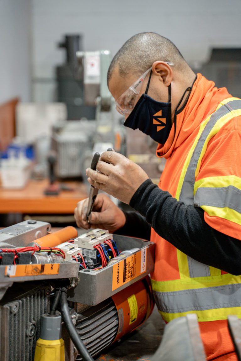 annual hoist inspection being preformed by Northstar Access employee
