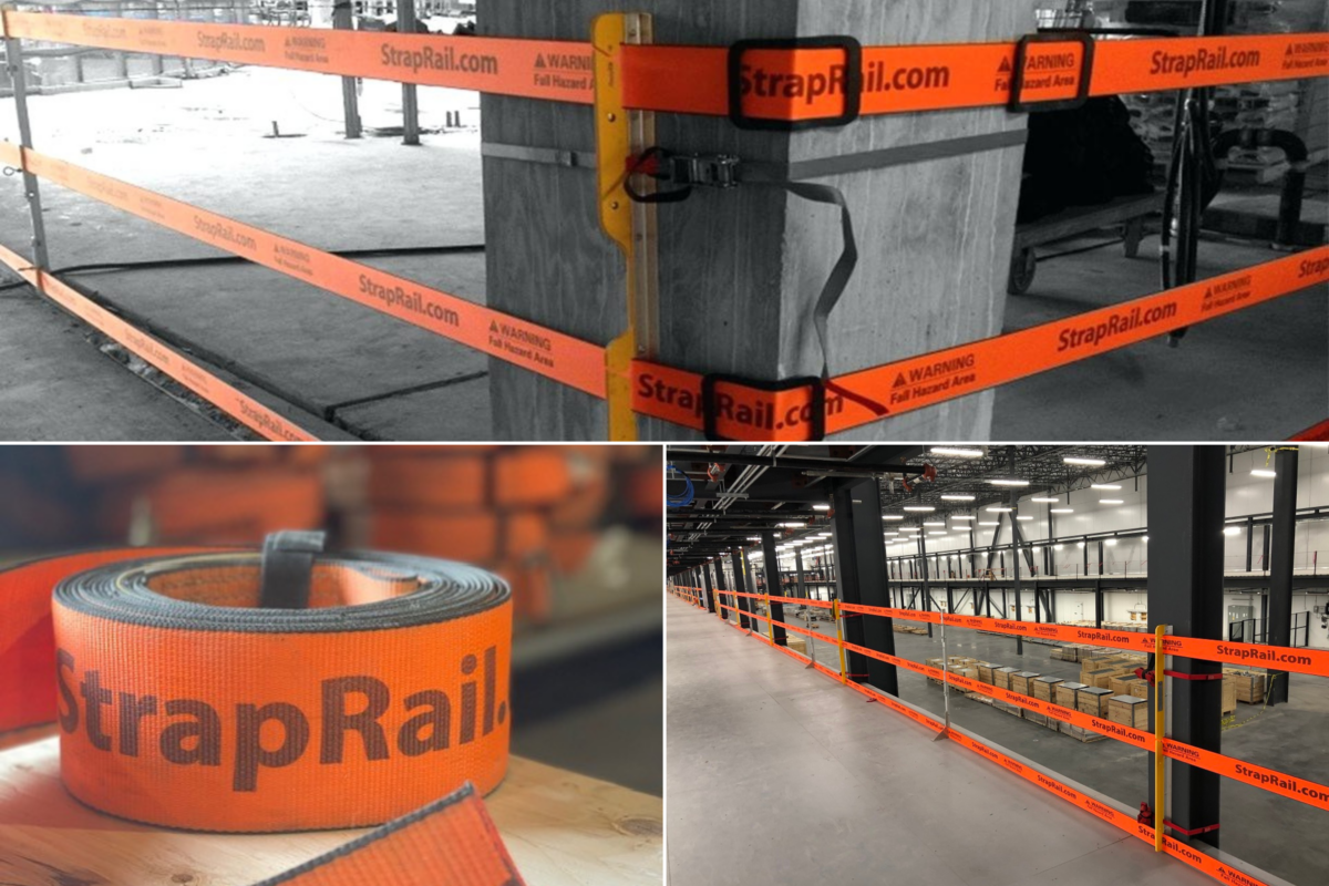 StrapRail Edge Protection - the newest guardrail system for construction